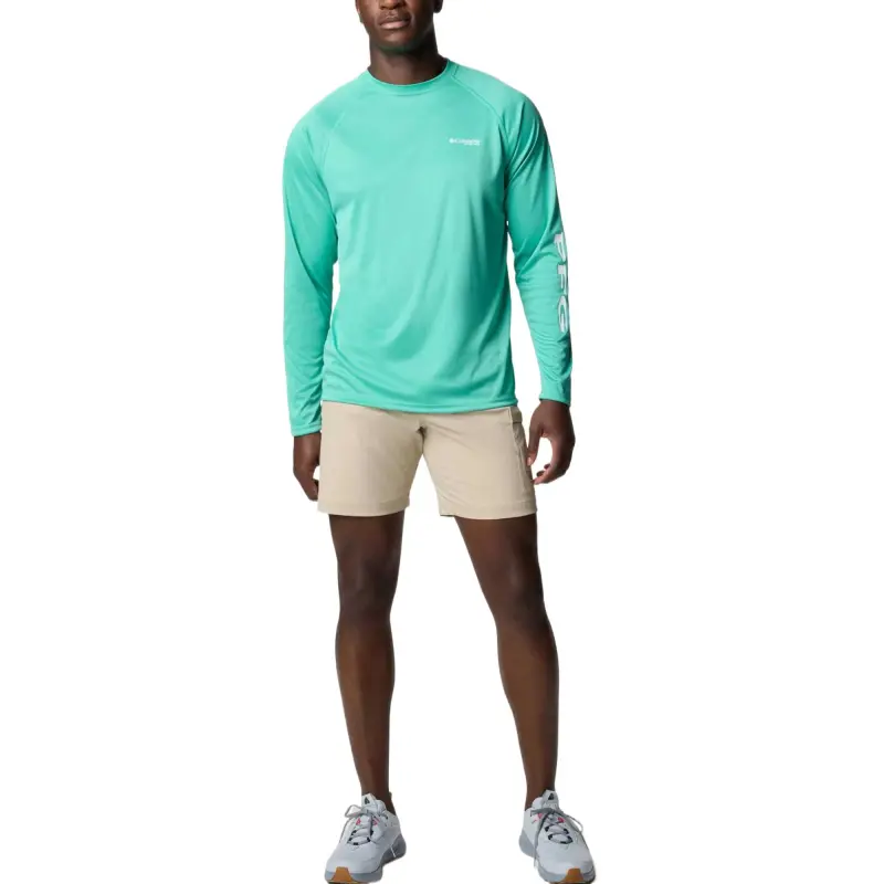 Columbia PFG Terminal Tackle T-Shirt Men's Glaze Green Heather-3
