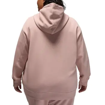 Jordan Flight Fleece Women's Satin Lined Pullover Hoodie Plus Size