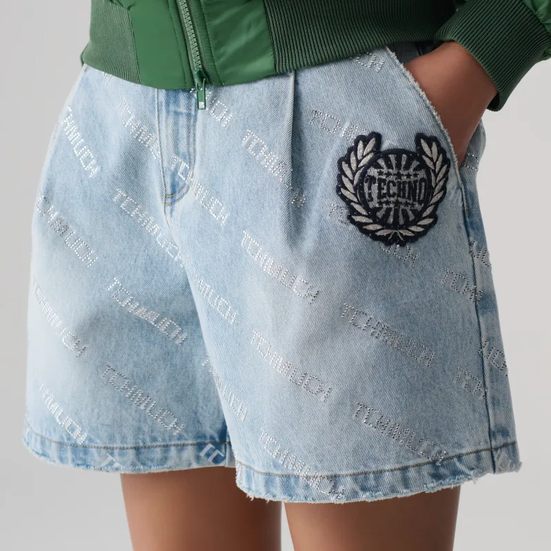 TCH Denim Shorts Women's Denim Blue-6