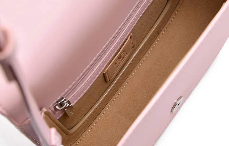 PEDRO Cow Leather Shoulder Bag Women's Pink-5