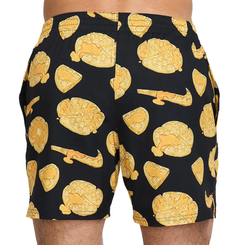 Nike Beach Shorts Men's Black/Yellow Color-1