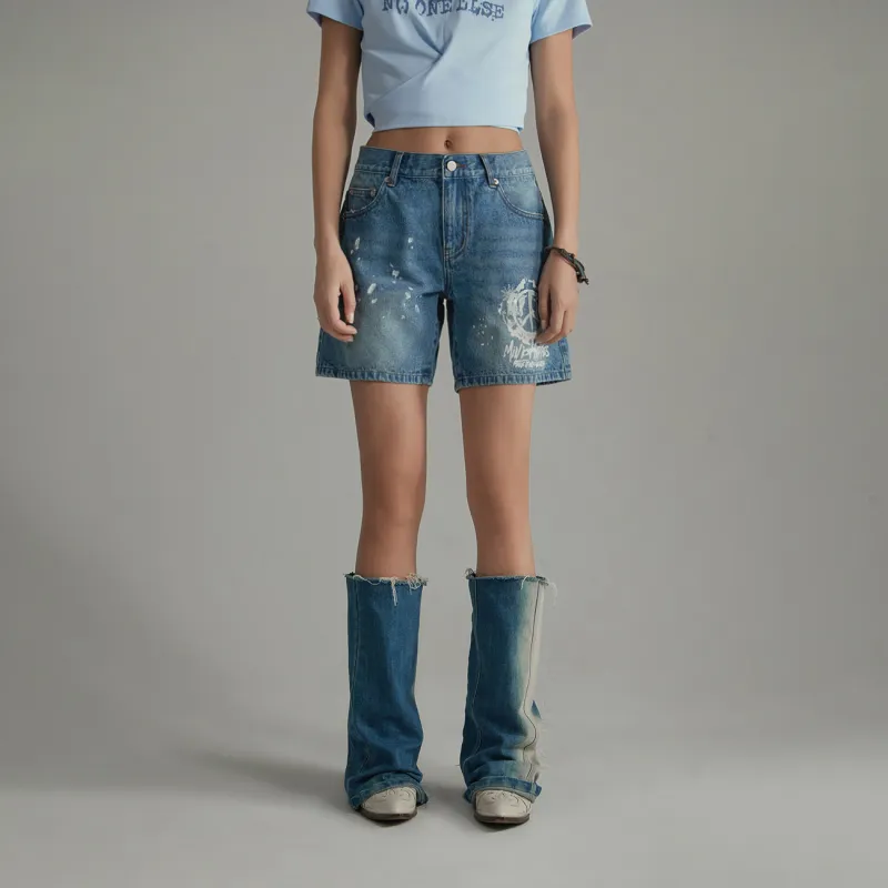 NO ONE ELSE Denim Shorts Women's-2