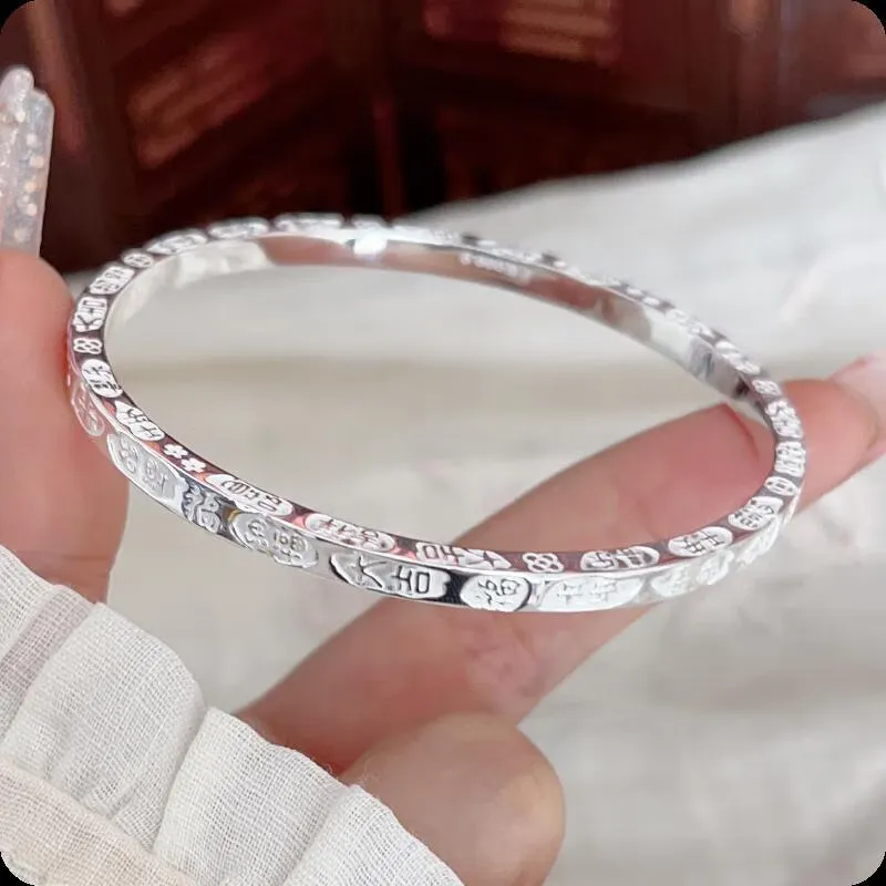 FUYUFU S999 Fine Silver Sterling Silver Bracelets Women's-2