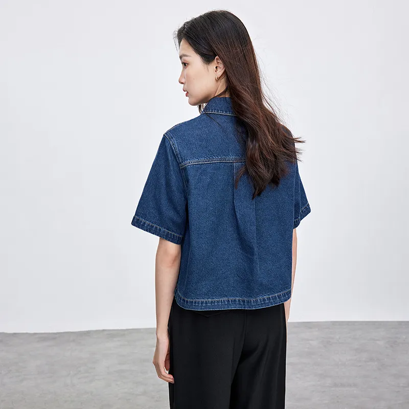 SENTUBILA Denim Jackets Women's-4