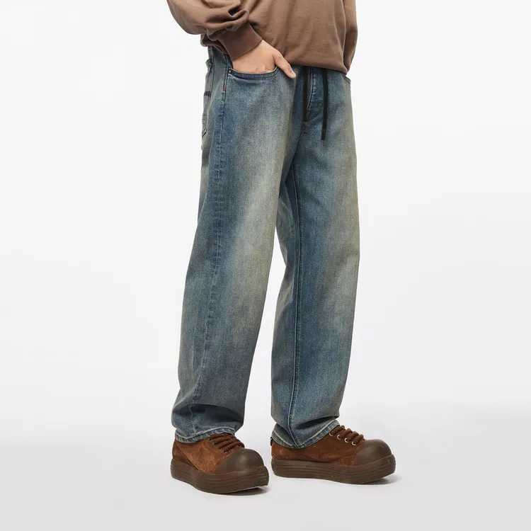 ABLE JEANS Men's Yellow Mud Blue-4