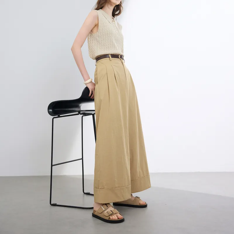3COLOUR Casual Pants Women's Khaki-2