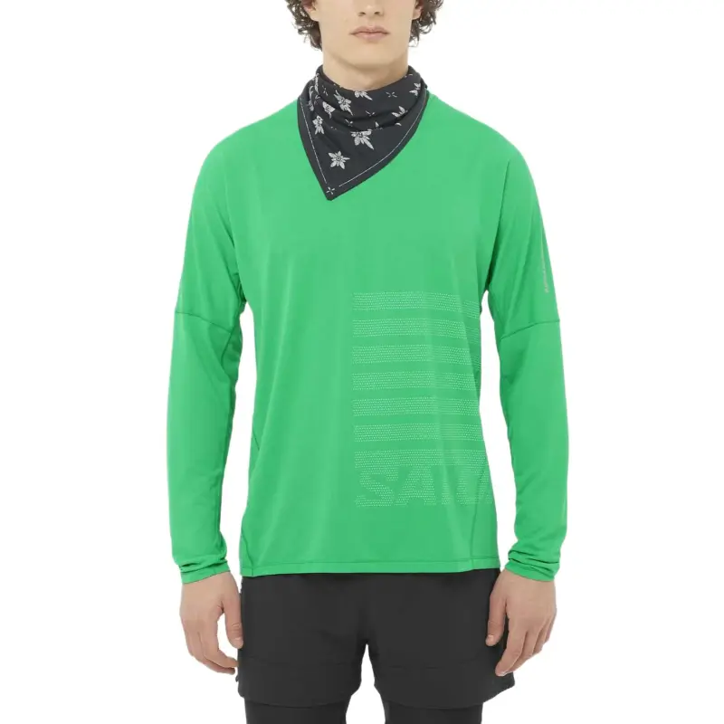 SALOMON SENSE AEROGRAPHIC T-Shirt Men's Green-1
