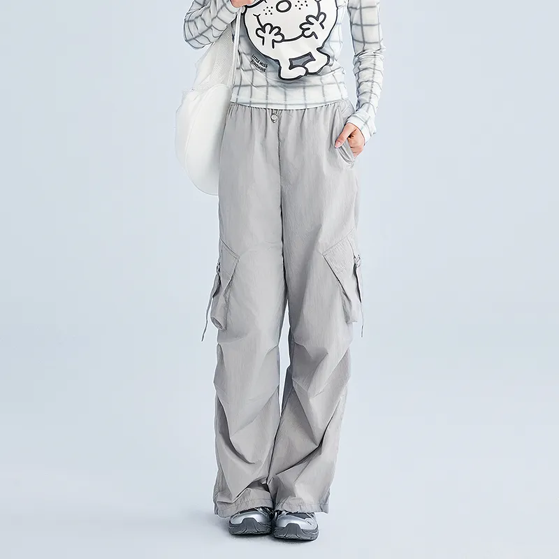 LEDIN Cargo Pants Women's Silver-4