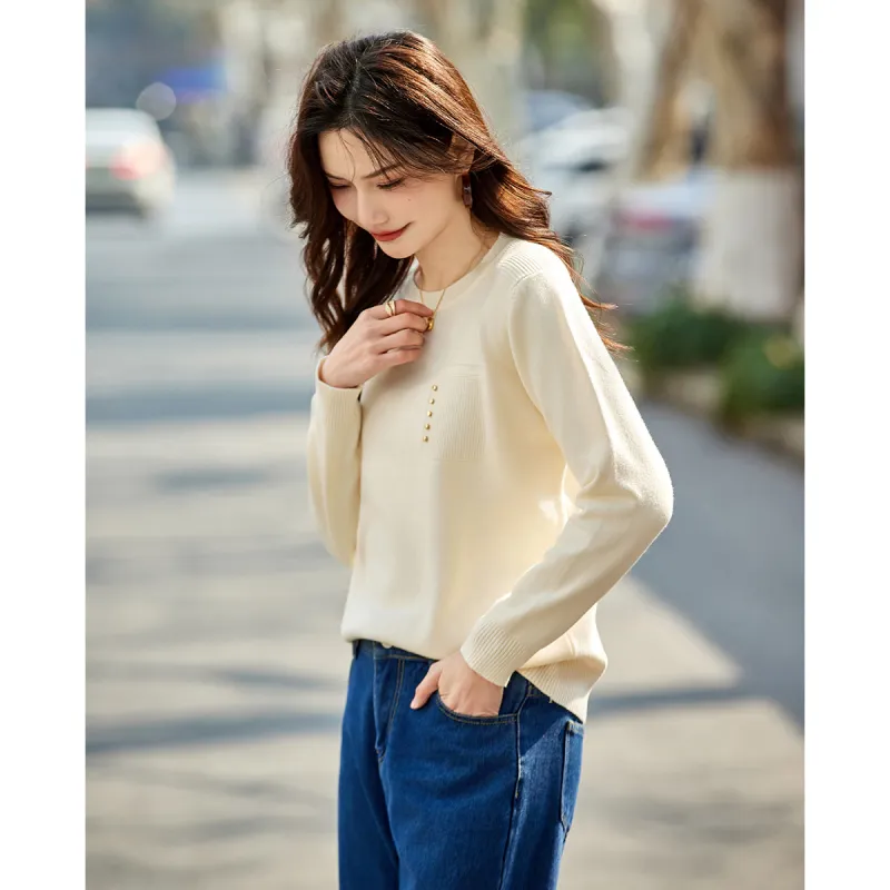 TERRE BLEUE Spring, Fall Knitwear Loose Fit Women's-4