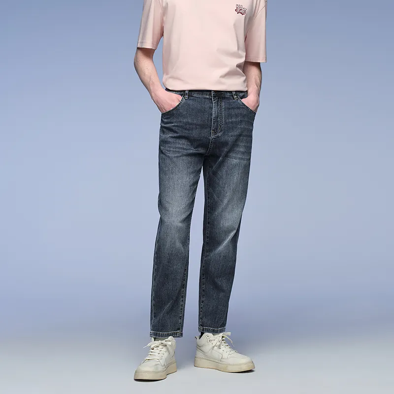 HLA JEANS Men's Denim Blue Transition Color Middle 02-2