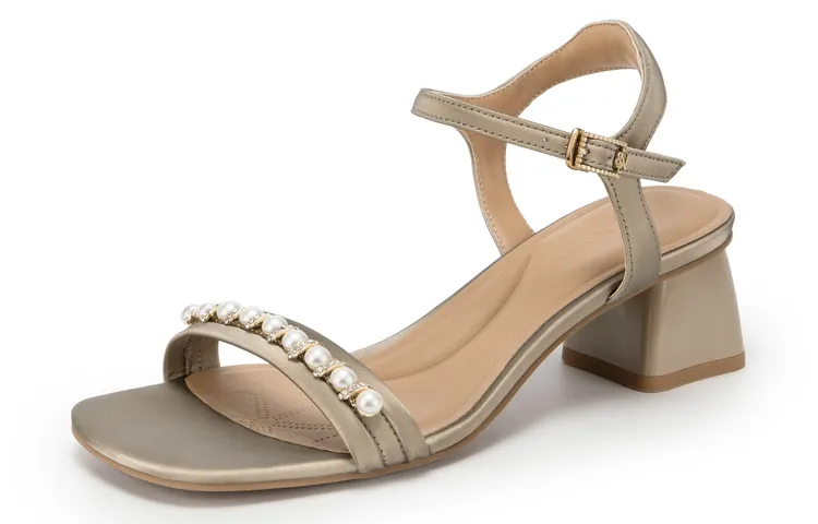 NATURSUN Chunky Heel High Heels 4.5cm Women's-8
