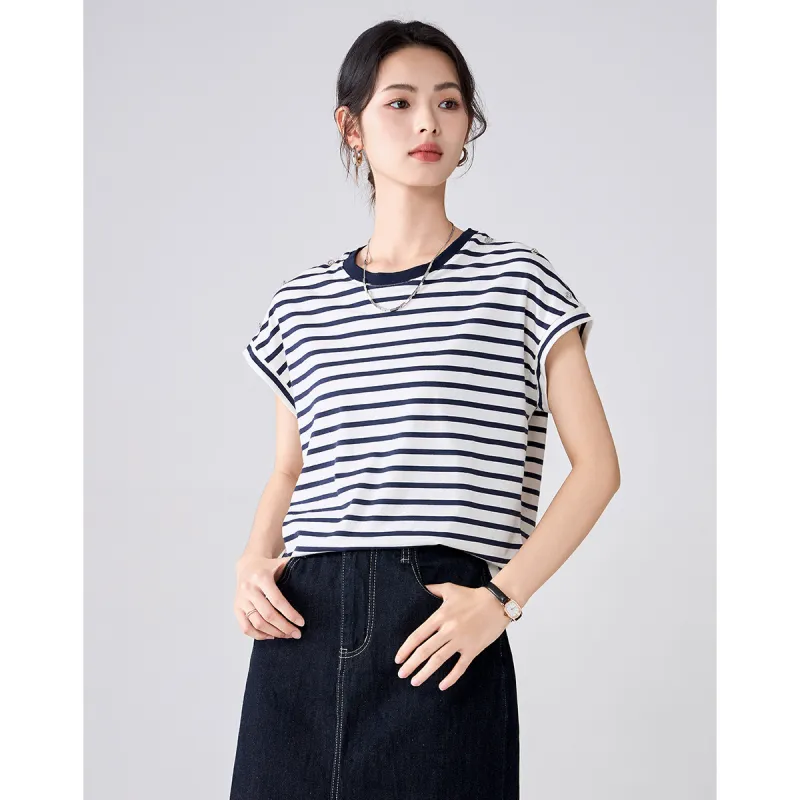 Love Elaine T Shirt Women's Stripes-2