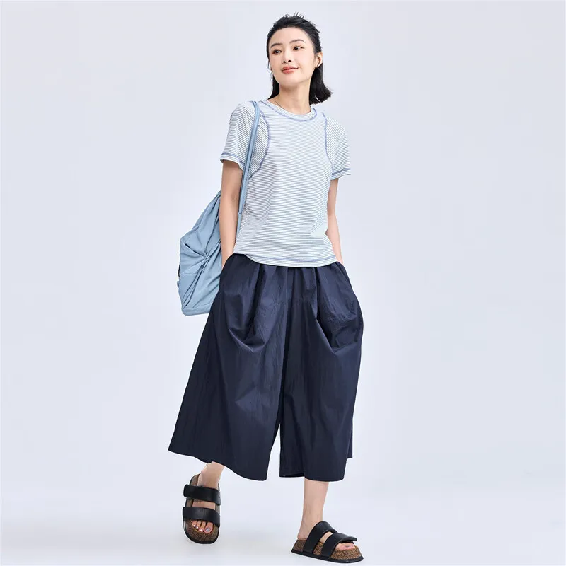 UNIQLO Casual Pants Women's Captain Blue-5