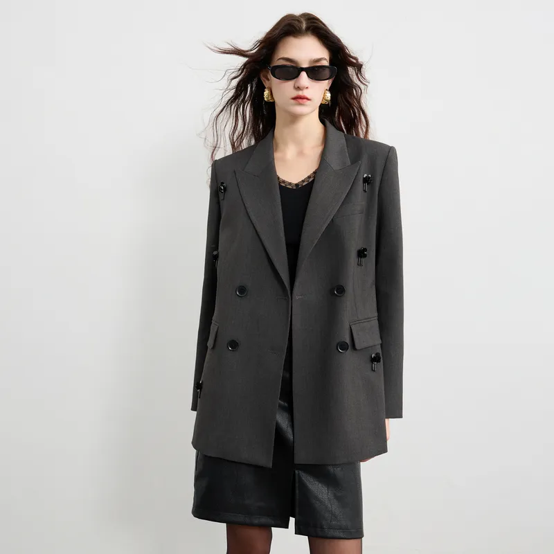 3COLOUR Business Suit Women's Deep Gray-5