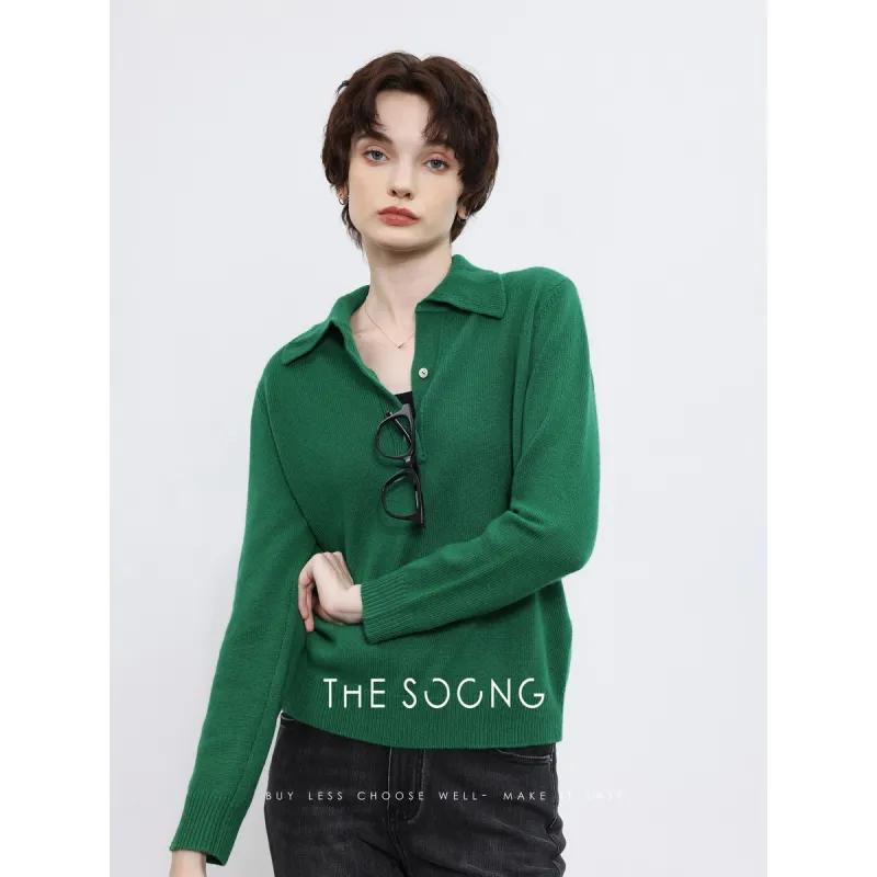 THE SOONG Sweater Women's Green-1