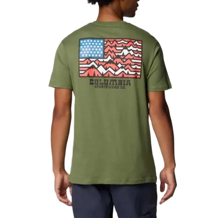 Columbia T-Shirt Men's Dark Green-1