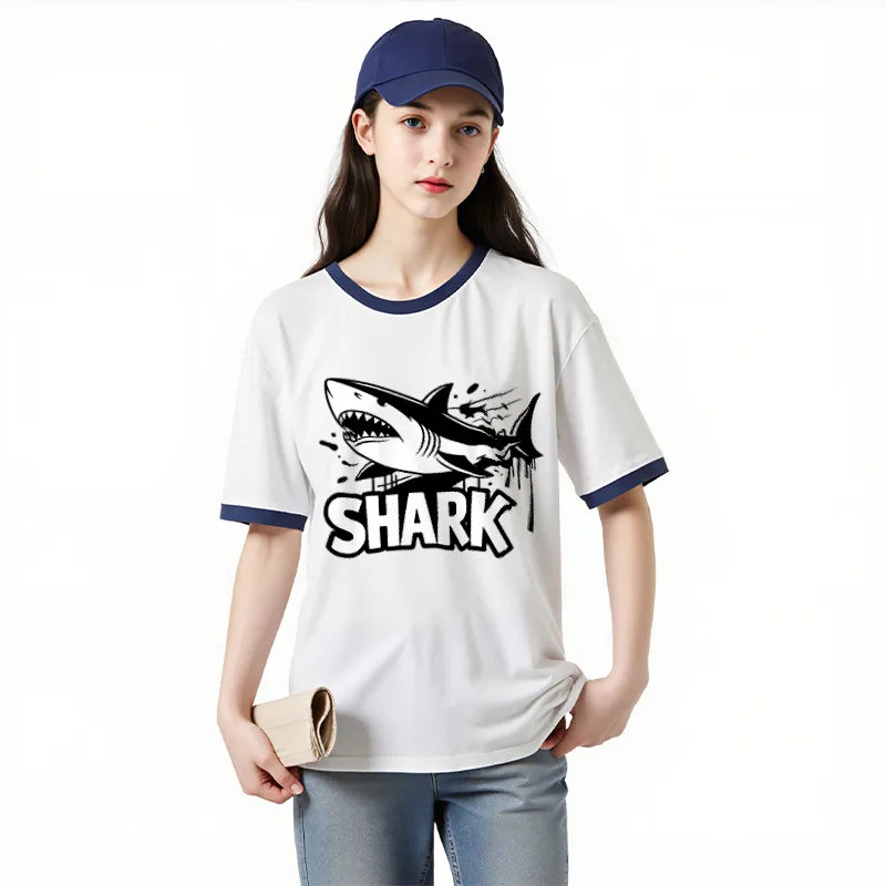 FAIRWHALE Drop Shoulder Sleeve T Shirt Women's-7