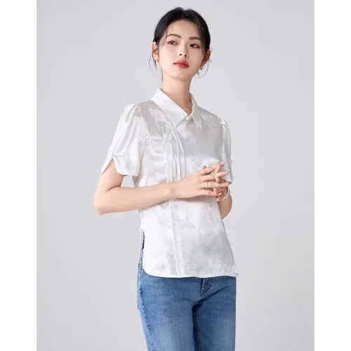 Love Elaine Summer Shirt Regular Women's White