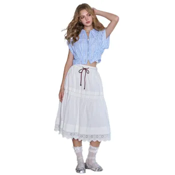 ELF SACK Shirt Women's Blue Stripes
