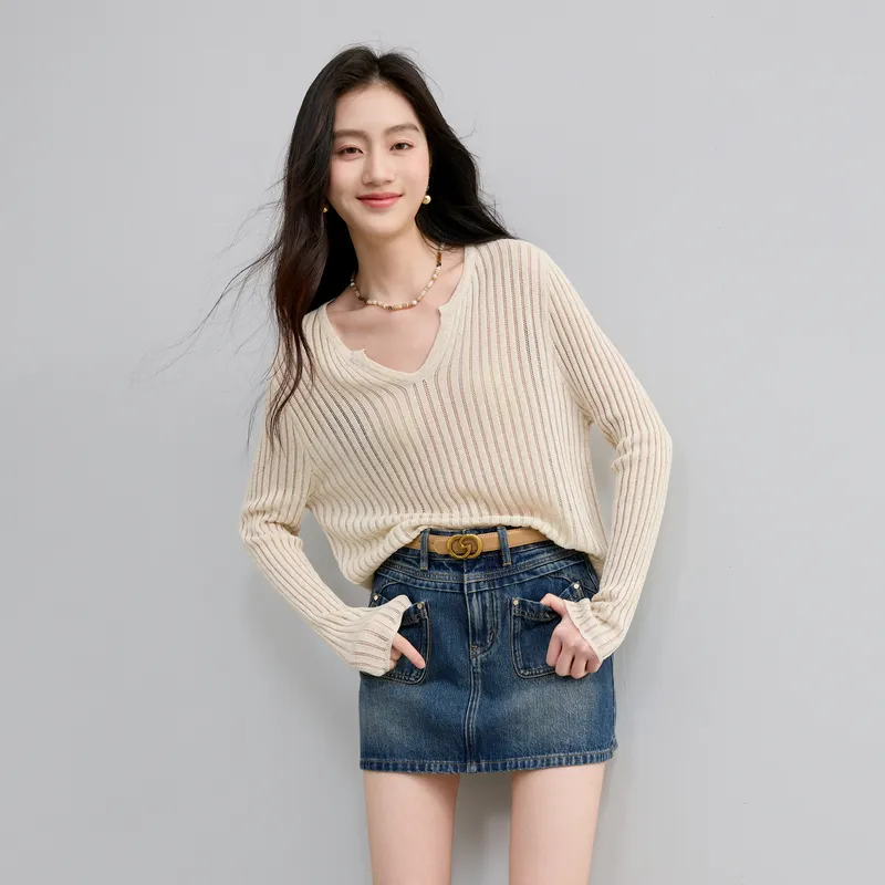 3COLOUR Casual Short Skirts Women's Haze Blue-6