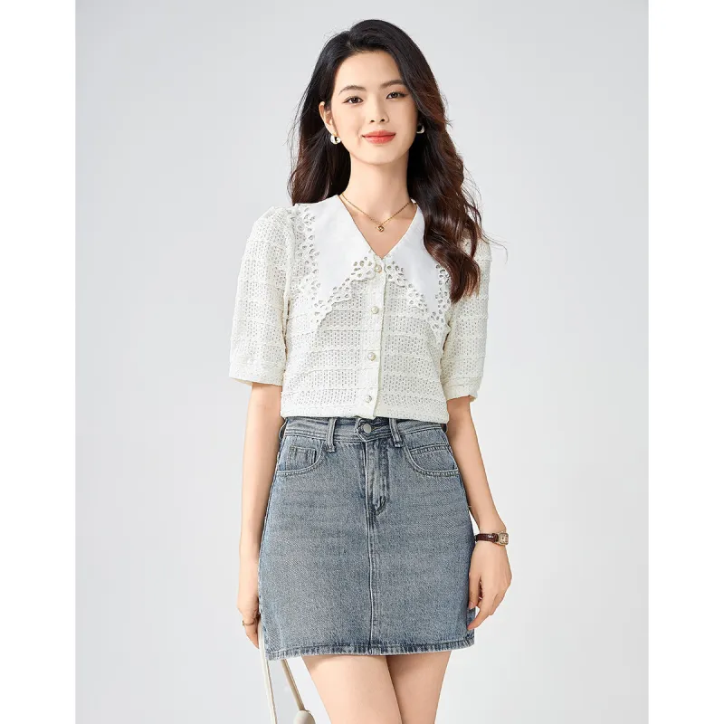 Love Elaine Shirt Women's Apricot-0