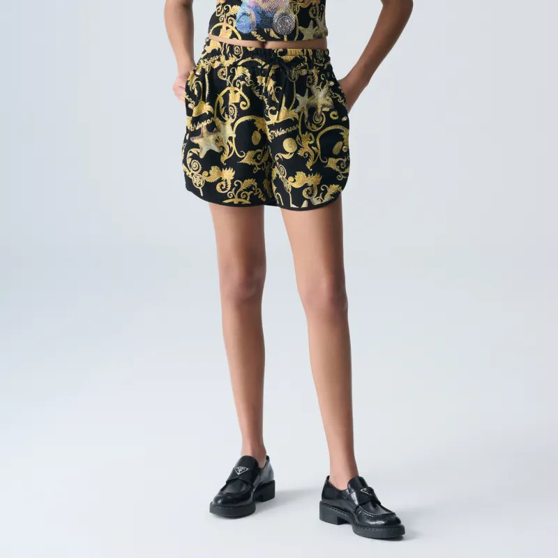 TCH Casual Shorts Women's Black Base Gold Logo-3
