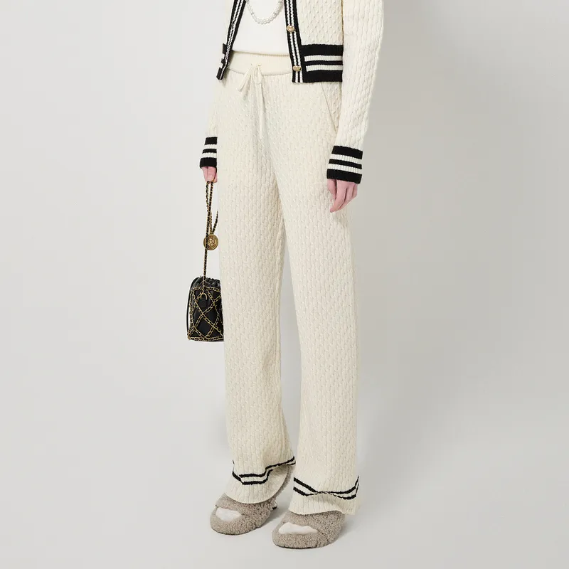 D'zzit Casual Pants Women's White-3