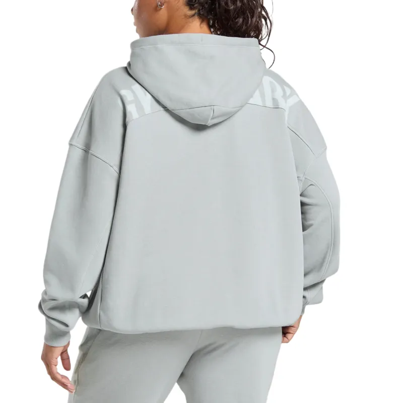 GYMSHARK Power Hoodie Sweatshirt Women's Gray-1