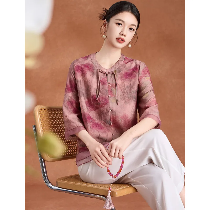 Mylan Shirts Women's Pink Tencel Not Included-3