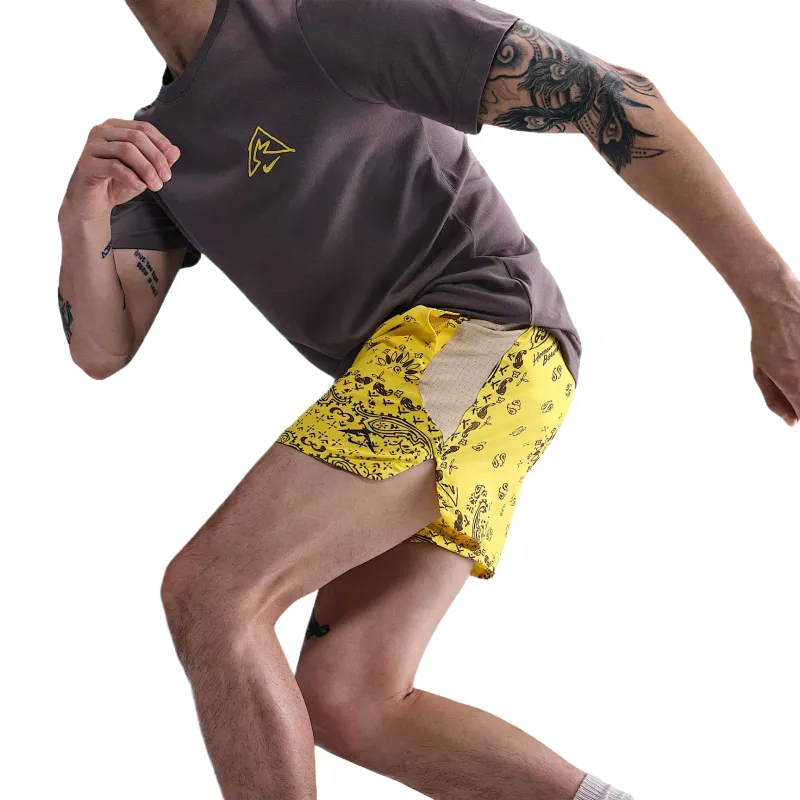 Nike Dri Fit Sports Shorts Men's Yellow-2