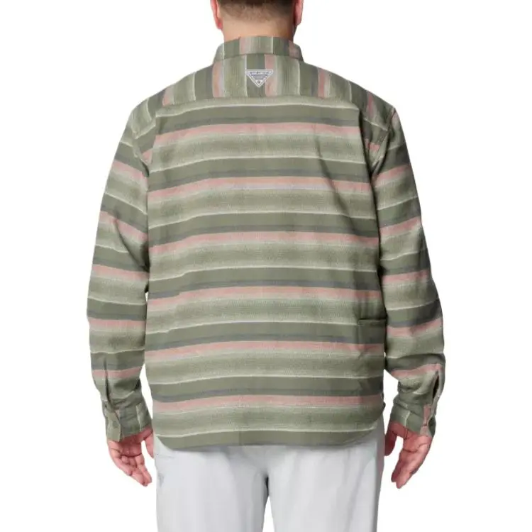 Columbia PFG Uncharted Overshirt Shirt Men's Grass Green-1