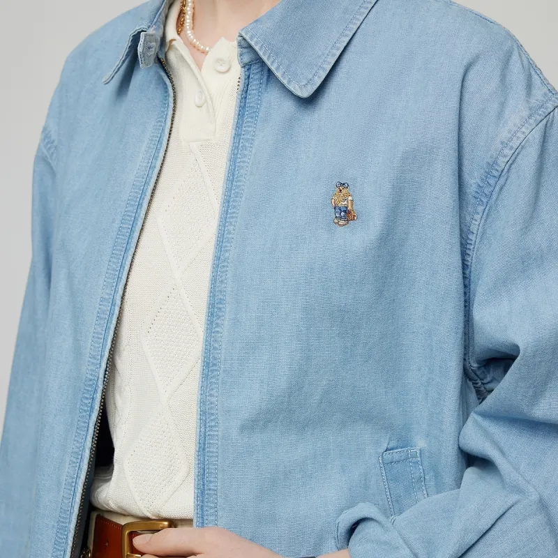 Teenie Weenie Cropped Coat Women's Light Blue-6
