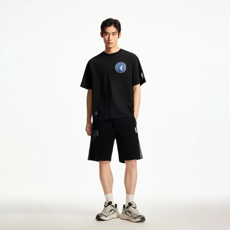 JACK JONES· JACK&JONESxNBA T Shirt Men's E43 Pure Black-3