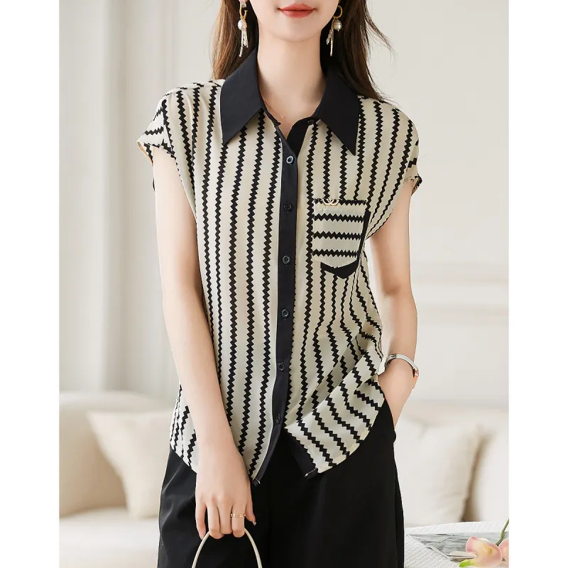 Like The Age Of Water Shirt Women's Stripes-4