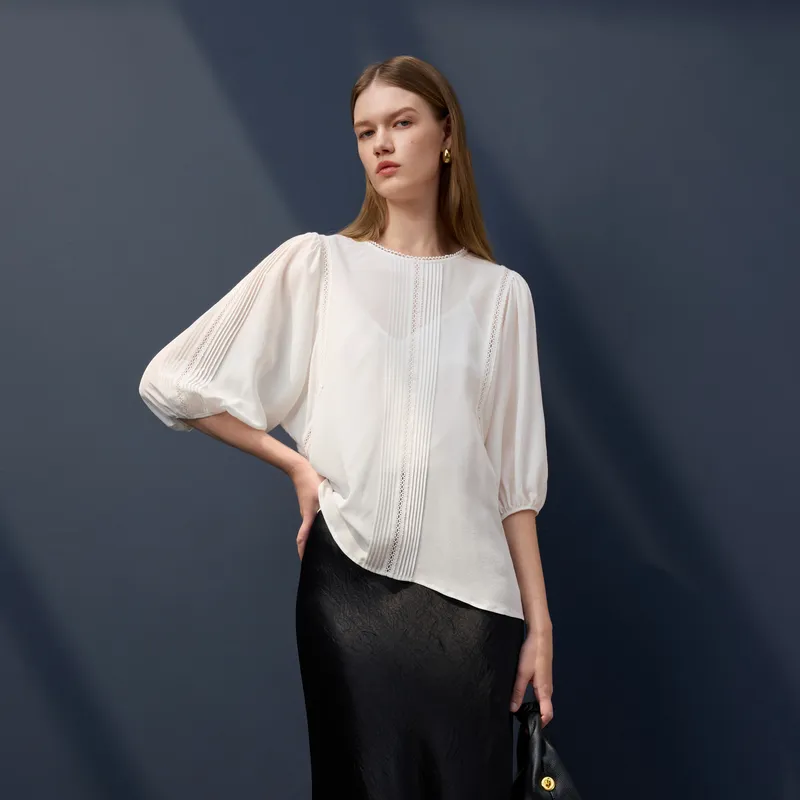 3COLOUR Shirts Women's Cloud White-4