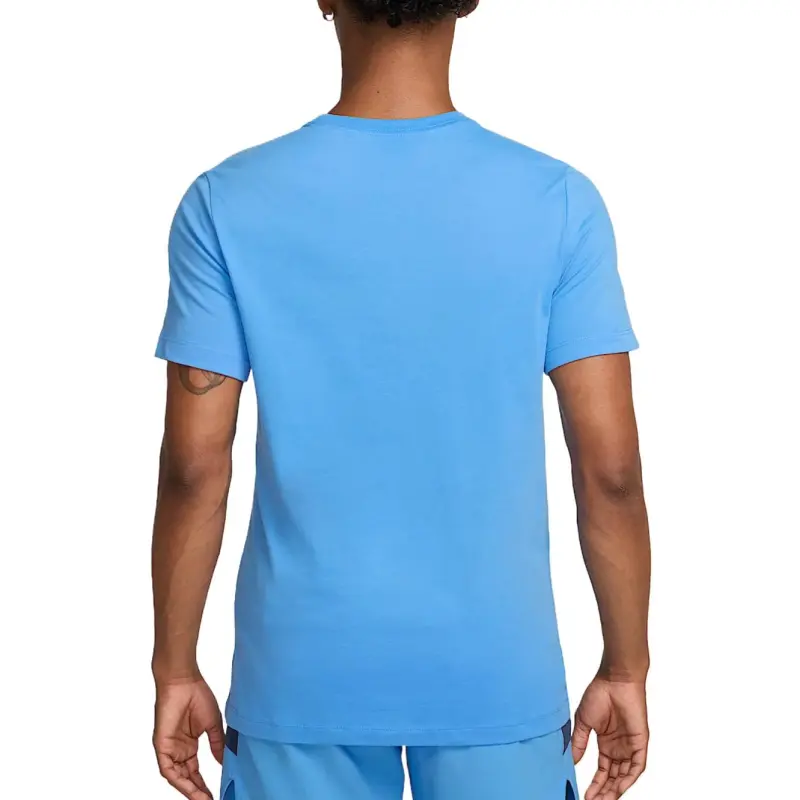 Nike Dri-Fit T-Shirt Men's University Blue/Volt-1