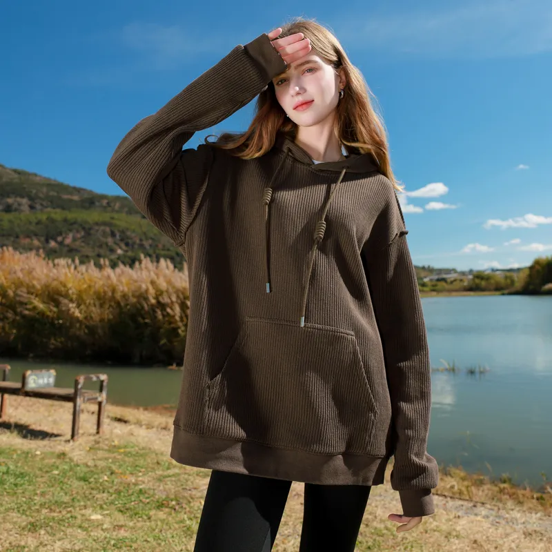 3COLOUR Sweatshirts Women's Hazelnut Brown-2