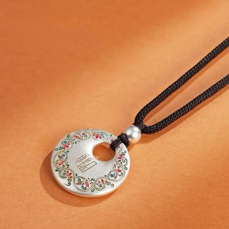 LIUXIN 999 Fine Silver Pendants Unisex-1
