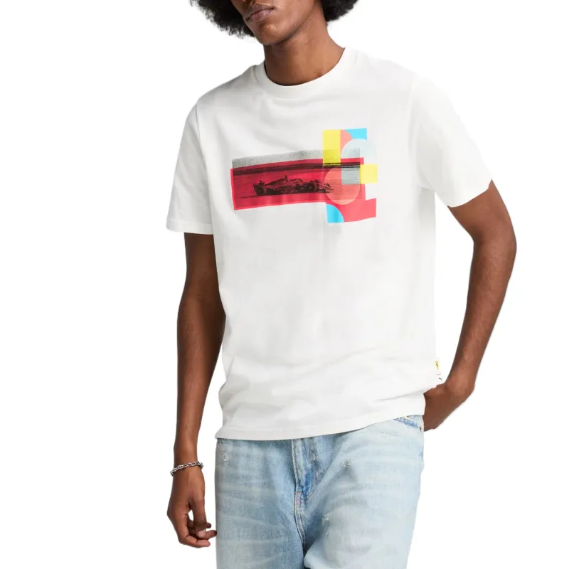 PUMA SCUDERIAFerrari T Shirt Men's White-2
