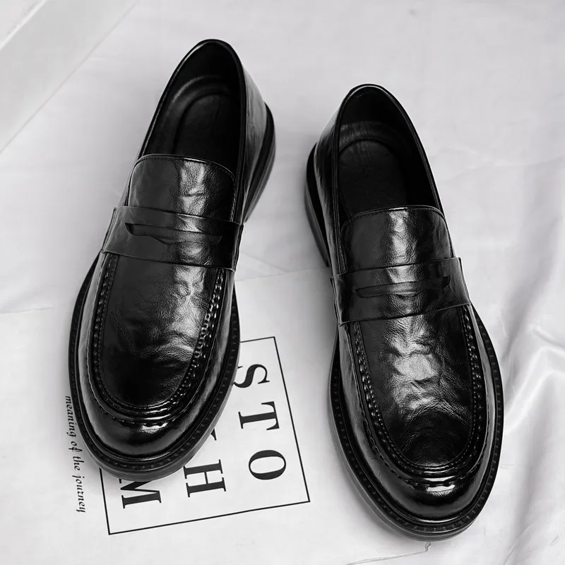 EGCHI Dress Shoes Men Low Top-4