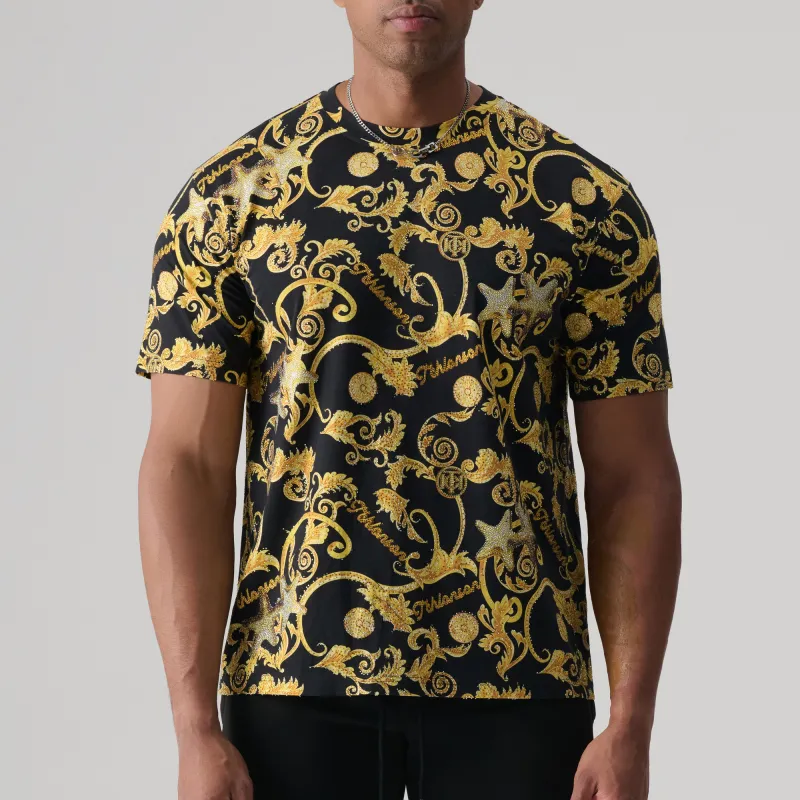 TCH T Shirt Unisex Black Base Gold Logo-2