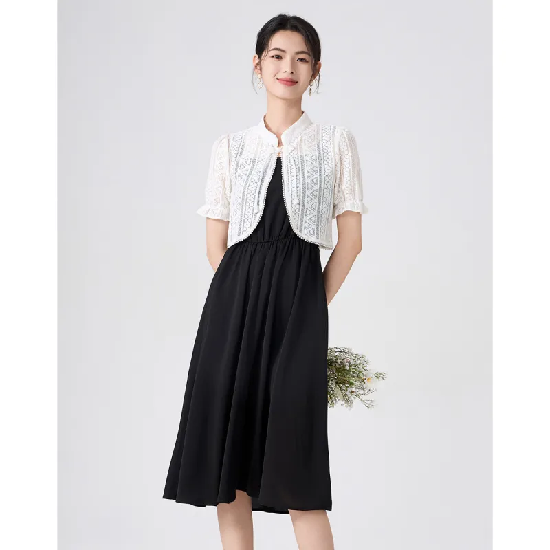 Love Elaine Skirt Set Women's Black-1