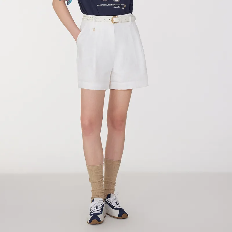 Teenie Weenie Casual Shorts Women's White-2