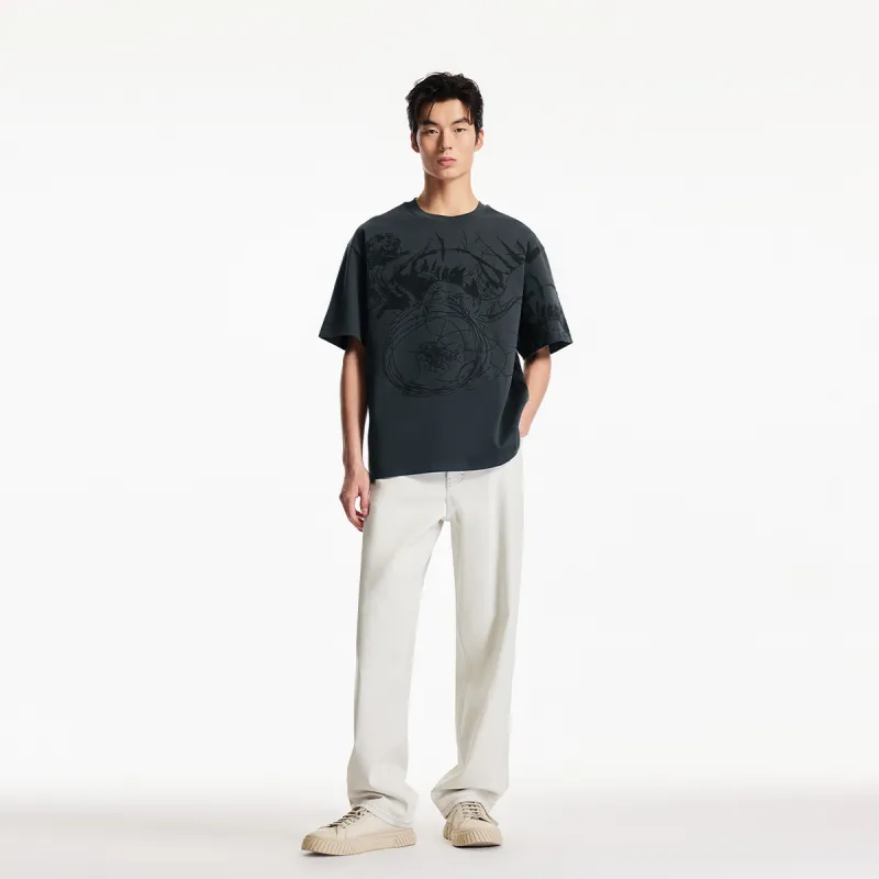 JACK JONES· T Shirt Men's E44 Black Sandy-3