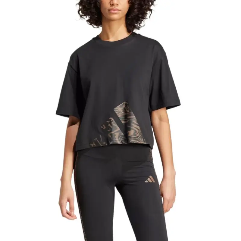 Adidas Free Shipping With AdiClub Essentials Seasonals Animal Big Logo Boyfriend Tee-1
