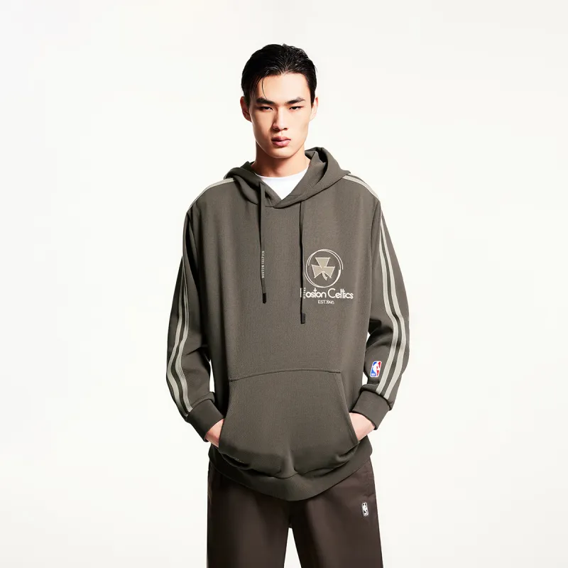 JACK JONES· x NBA Boston Celtics Team Spring Sweatshirt Men's Black Olive-2