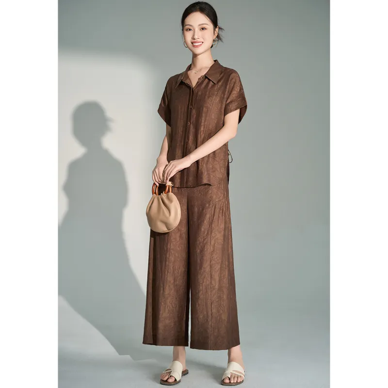 Mylan Casual Suits Women's Khaki-1