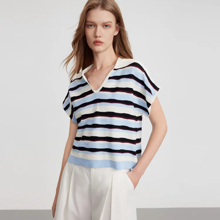 ELLE Knitwear Women's Stripes-4