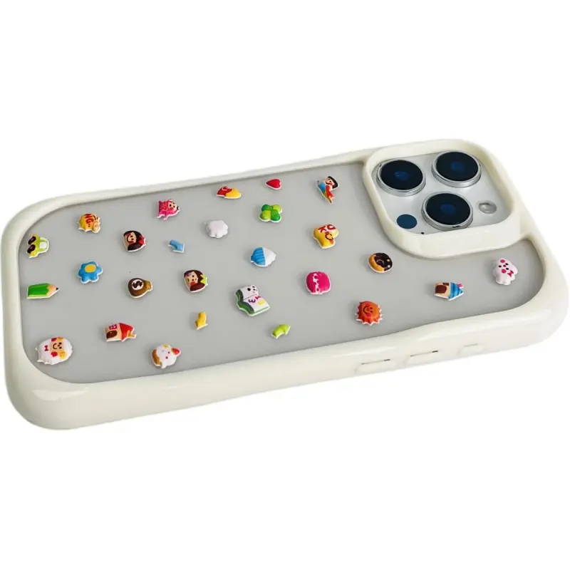 Sopi TPU Material Penguin Kitten DIY Sticker Phone Cases Compatible With IPhone 16/15 Pro Max/Apple 13/14 Pro/Max-11
