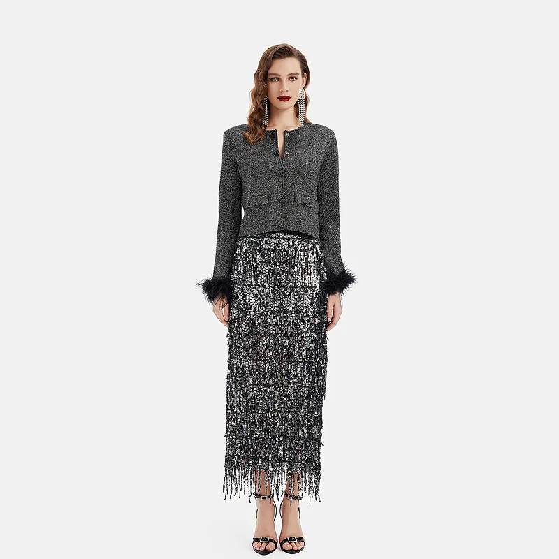 Rich Radi Q's Cropped Coats Women's-2